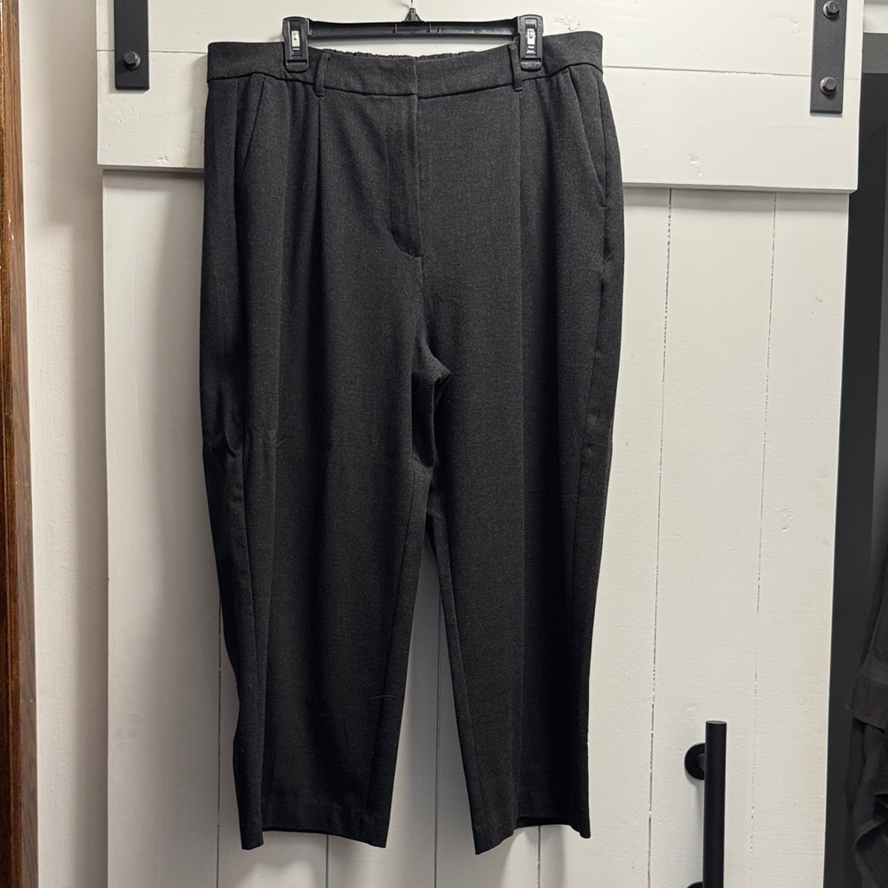 Old Navy Women’s Charcoal Gray Dress Pants High Rise Wide Leg Business Slacks XL